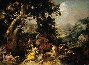 Abraham Bloemaert Landscape with the Ministry of John the Baptist. USA oil painting artist